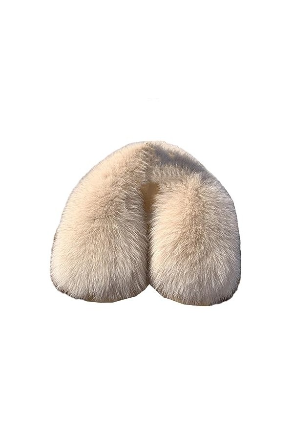 Jegsnoe Col De Fourrure Hiver Écharpe De Fourrure Pour Manteau Écharpes Courtes Écharpe De Fourrure Pour Les Femmes Col Carré