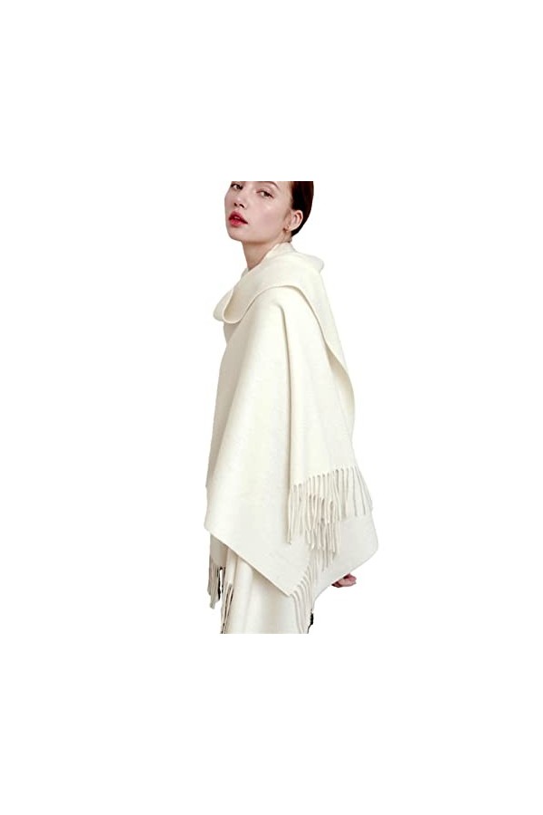 UKKO Echarpe Femme Cachemire Écharpe Longue De Laine De Laine dautomne Élégante Et À La Mode dautomne Et dhiver Épaissie-W