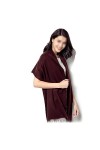 TYXL Foulard de Soie Femme, Écharpe Femmes 100% Laine Écharpe Châle Robe Hiver Chaud Cachemire Écharpe Femme Automne Épais Mo
