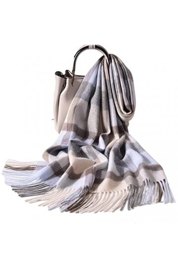 OVLAJ Echarpe Femme Cachemire Cachemire Winter Charves Chaudes pour Femmes Fonds De Silencieux en Laine-Color 6,170X35Cm