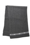 LIU JO écharpe en tricot avec tresse et bande logo gris, gris, UNI EU