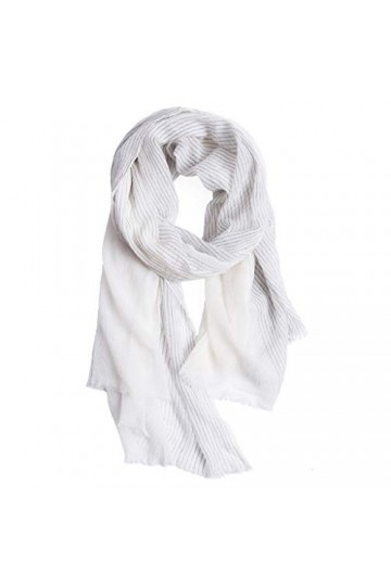 TYXL Foulard de Soie Femme, Écharpe Femmes Mode 200 Anneau Velours Écharpe Pure Laine Rayé Automne et Hiver Châle Double Usag
