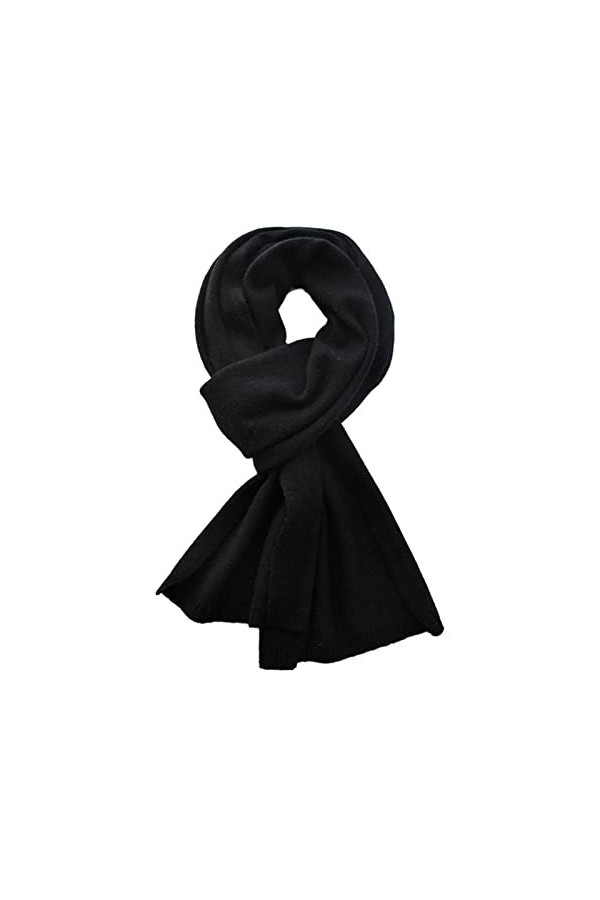 Echarpe TricotéE Douce Femme Cachemire Écharpe Femme Couleur Solide Écharpe Hiver Foulard Adultes Et Enfants Garçons Filles T