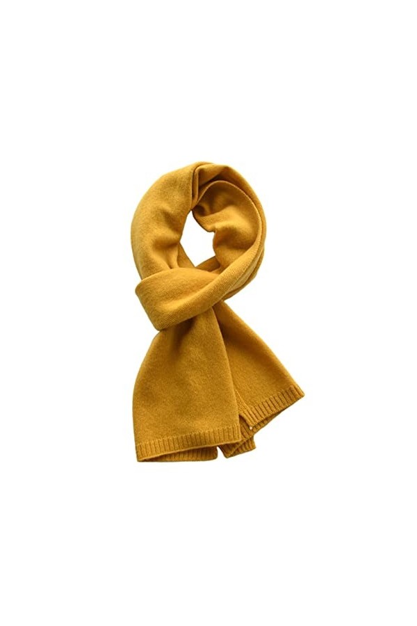 Echarpe TricotéE Douce Femme Cachemire Écharpe Femme Couleur Solide Écharpe Hiver Foulard Adultes Et Enfants Garçons Filles T