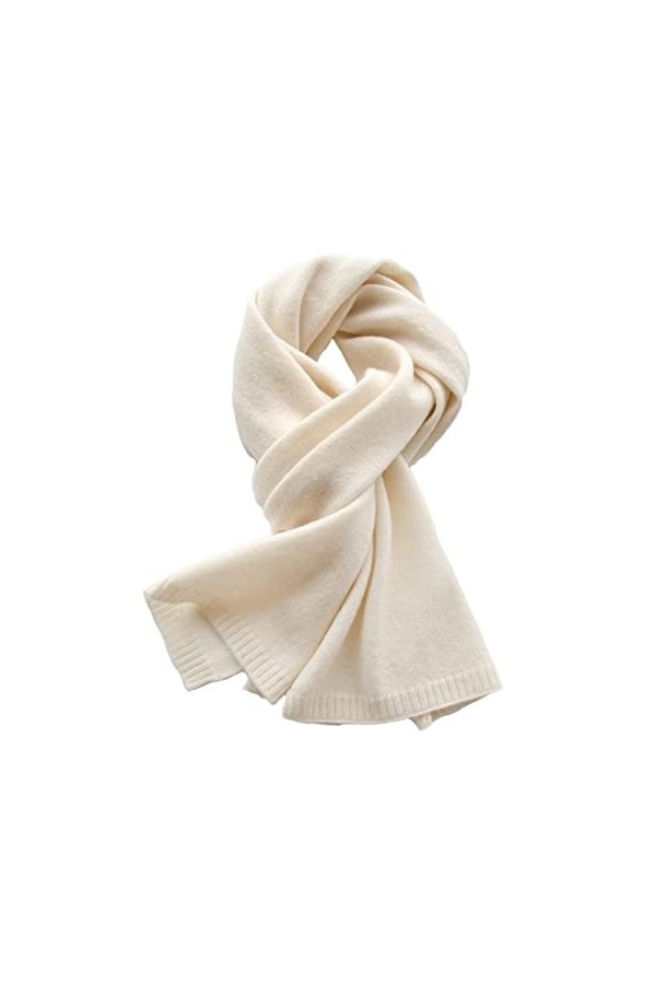 Echarpe TricotéE Douce Femme Cachemire Écharpe Femme Couleur Solide Écharpe Hiver Foulard Adultes Et Enfants Garçons Filles T