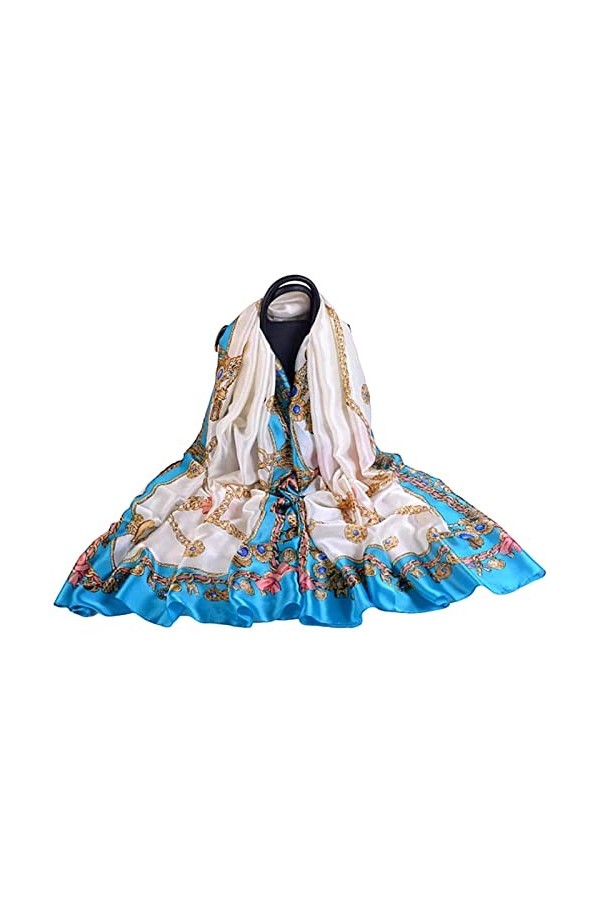 NA Écharpe en polyester pour le printemps et lété Écharpe de plage pour femme