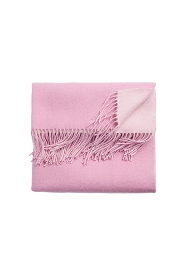 Foulard en Soie, Écharpes de Couverture pour Femmes Châle Double Couleurs Grandes Écharpes Douces Longue Écharpe Chaude Gland