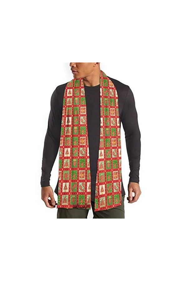 HTKLCZ Écharpe Chaude épaisse de Noël Écharpe châle Écharpe imprimée Foulard for Femmes Color : E, Size : One 