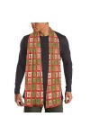 HTKLCZ Écharpe Chaude épaisse de Noël Écharpe châle Écharpe imprimée Foulard for Femmes Color : E, Size : One 