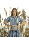 SKPAT - Sac Bandoulière Femme - Grande Capacité - Sac a Main Tendance - Vintage Original 314483, Bleu