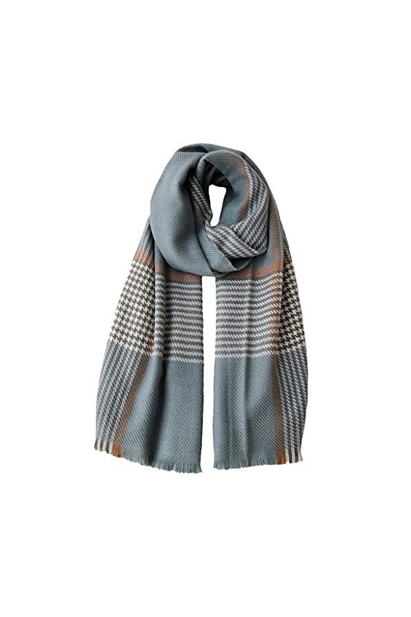 Écharpe Cachemire Coréen Sauvage Fille Brume Bleu Couple Écharpe Chaud Air Conditionné Chambre Châle