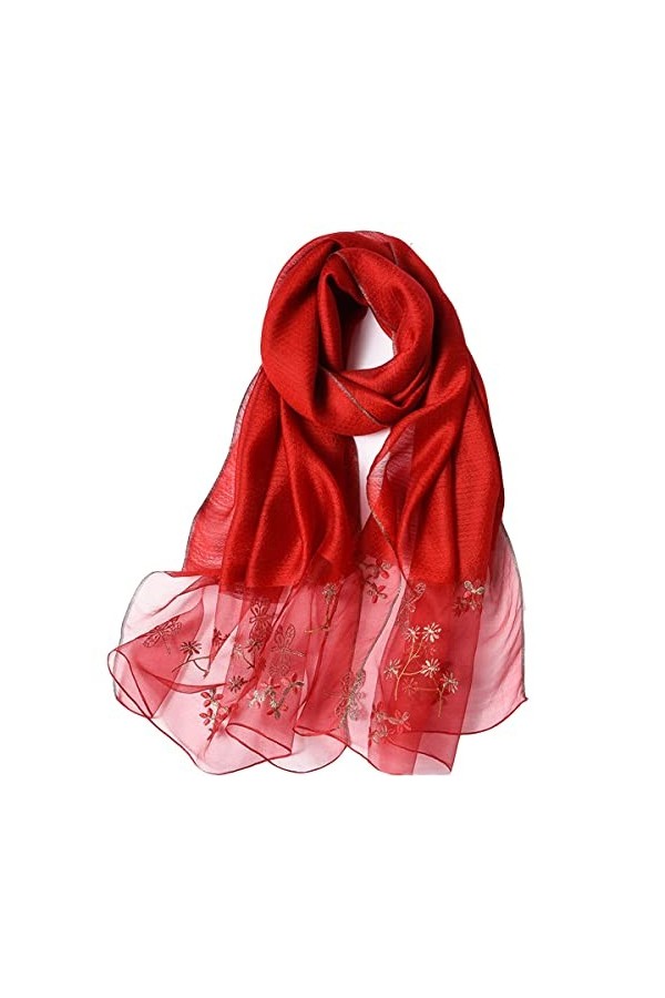 AGOUNOD Couverture Écharpes for Femmes Mode Long Châle Grande Grille Hiver Chaud Treillis Grande Magnifique Écharpe de Couleu