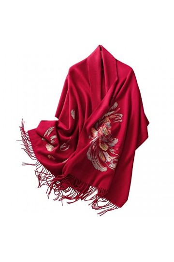 Foulard en Soie, Couverture Écharpe dHiver avec Motif Imprimé Écharpes Longues et Chaudes en Cachemire pour Femmes et Hommes