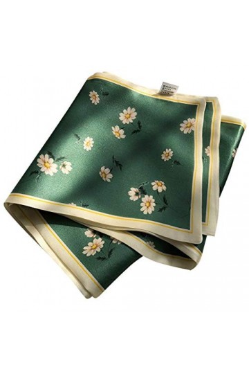 Petite écharpe en Soie de mûrier Floral, Style Automne, Style Occidental, écharpe en Soie Double Face Polyvalente, Longue Ban