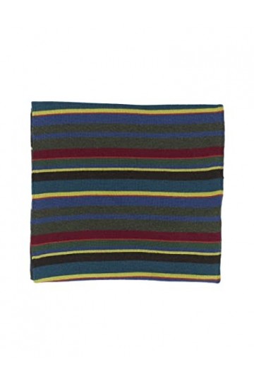 Gallo - Marque italienne, Écharpe Vert Forêt Rayures Multicolores, 31874, UNI