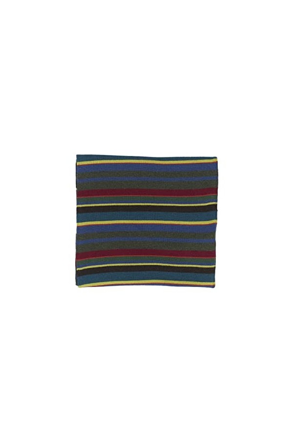 Gallo - Marque italienne, Écharpe Vert Forêt Rayures Multicolores, 31874, UNI