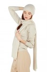 NEO B - CASHMERE | Écharpe | Nuage | 100 % Cachemire | Fil Cardiff | Unisexe | Fabriqué en Italie, beige, Taille unique
