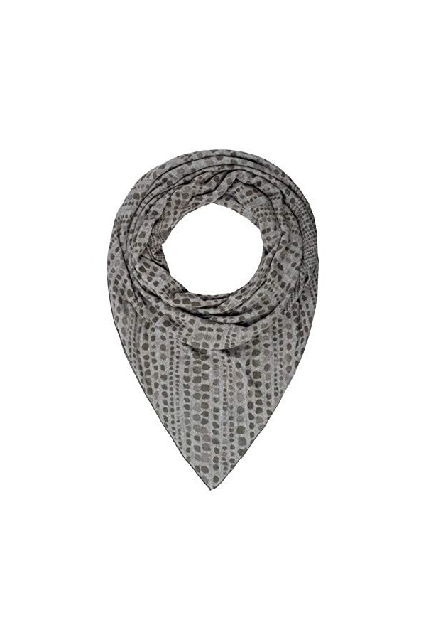 APART Fashion Knit Shawl with Print Écharpe pour Temps Froid, Brown, Taille Unique Femme