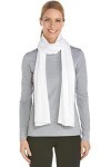 Coolibar Écharpe UV pour Femme Blanc Taille Unique