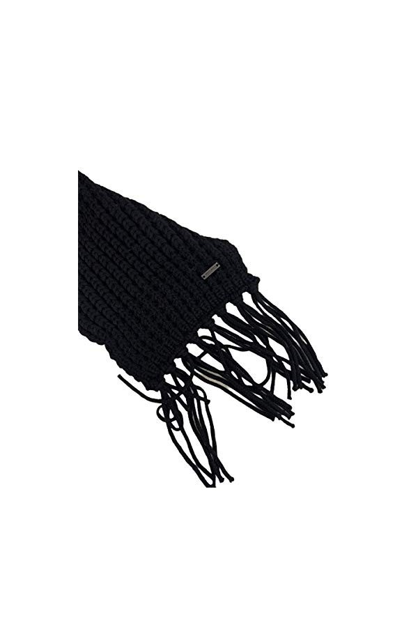 Woolrich Écharpe côtelée pour femme Bleu uni