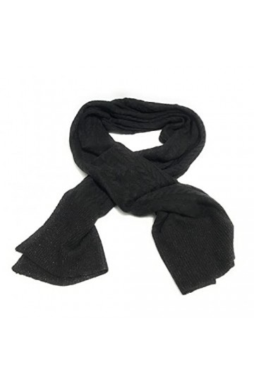 Liu Jo Sciarpa ecs in maglia colore nero/nero lux C23LJ28 TF2222 NERO