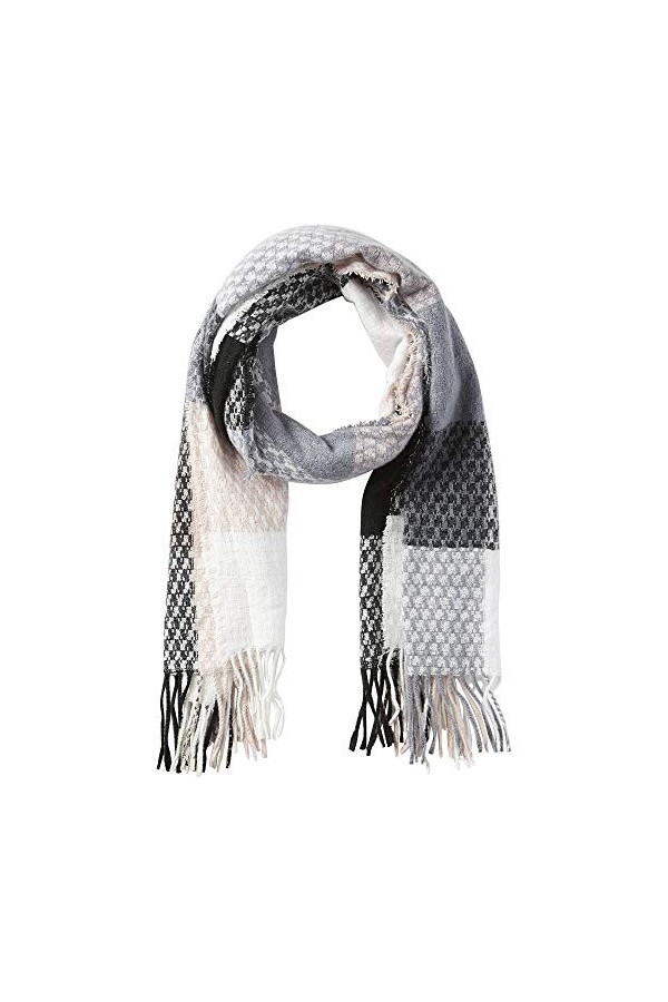 Tickled Pink Plaid Scarf Écharpe Tendance, Rose Clair, Taille Unique Femme