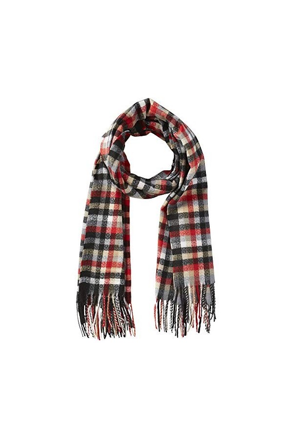 Tickled Pink Plaid Scarf Écharpe Tendance, Rose Clair, Taille Unique Femme