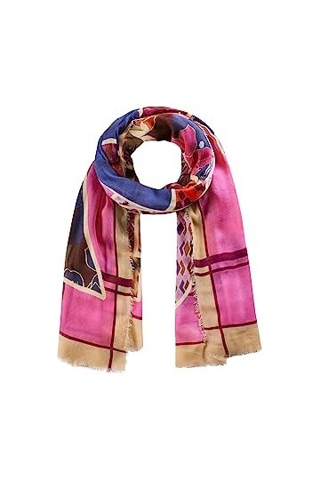 Codello Écharpe XXL pour femme en mélange de modal, Rose, taille unique