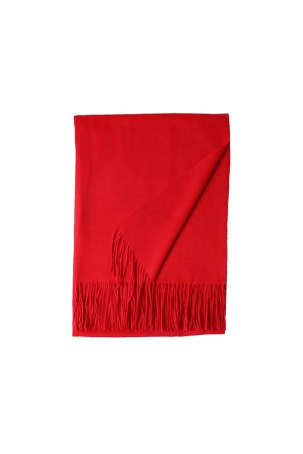 Écharpe En Laine Pour Femmes, Châle, Écharpe Chaude Dhiver, Écharpe À Pampilles COLOR 2 200X70CM