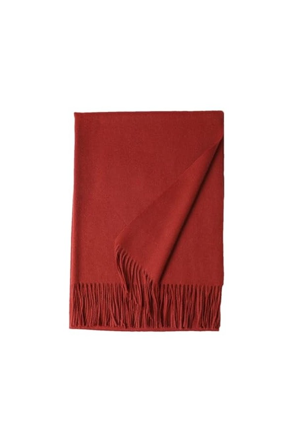 Écharpe En Laine Pour Femmes, Châle, Écharpe Chaude Dhiver, Écharpe À Pampilles COLOR 2 200X70CM