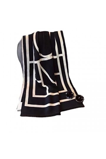 Écharpe Femme Écharpe Double Face Ligne Femme Épaissie Grand Châle Doux Chaud