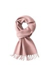 OVLAJ Echarpe Femme Cachemire Écharrés en Cachemire dhiver Femmes Red Neck Craquins Cachemire Chaleureux Foulard-Pink,180X30