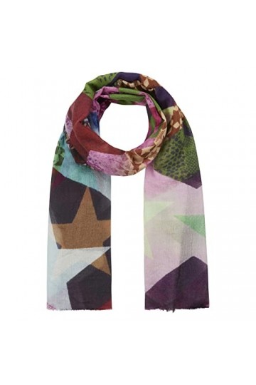 CODELLO Écharpe en laine et soie, Rose, taille unique