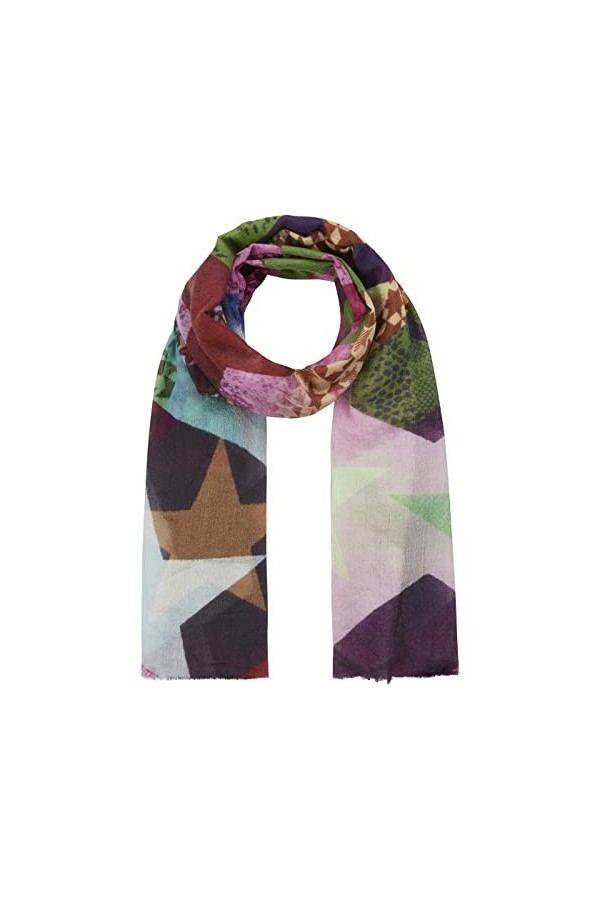 CODELLO Écharpe en laine et soie, Rose, taille unique