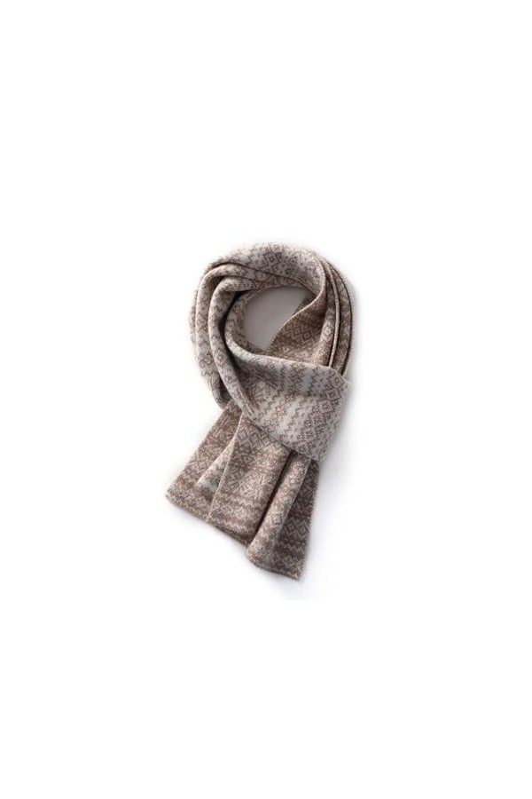 HRTC Écharpe en Cachemire Double Face Jacquard écharpes Femmes Chaud tricoté rectangulaire épais châle Hiver extérieur Cou Pr