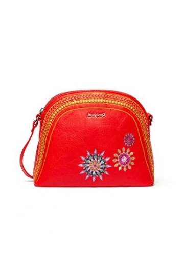 Desigual Bols_ada Deia, Sac Femme, Rouge Rojo , 9.5x18.5x23.5 cm B x H x T 