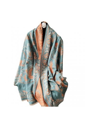 Femme Écharpe Châle dautomne et dhiver à lextérieur for plus de confort et de chaleur. La grande écharpe en laine est util