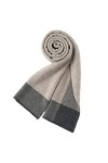 Foulard en Soie, Écharpes de Couverture pour Femmes et Hommes Écharpe à Carreaux Laine Wraps Hiver/Automne Écharpe Chaude Mod