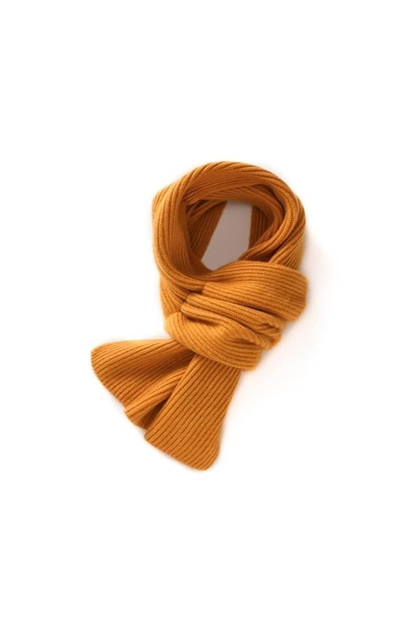 KIPPOT Écharpe chaude châle en cachemire confortable hiver polyvalent tricoté solide couverture douce Protection du cou échar