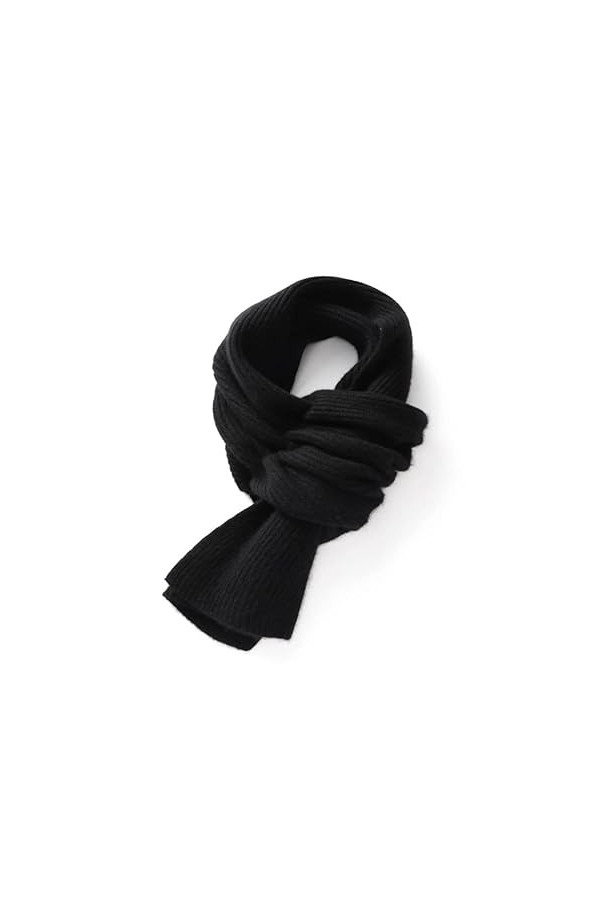 KIPPOT Écharpe chaude confortable cachemire hiver doux écharpes tricotées couleur unie unisexe couverture voyage extérieur bu