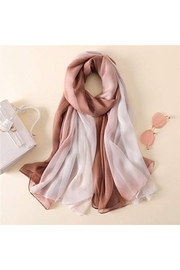 Femmes Imprimé Floral Châle Écharpe Viscose Hijab Grande Taille Boule Spéciale Gland Mince Écharpe Couverture Wrap Color : B