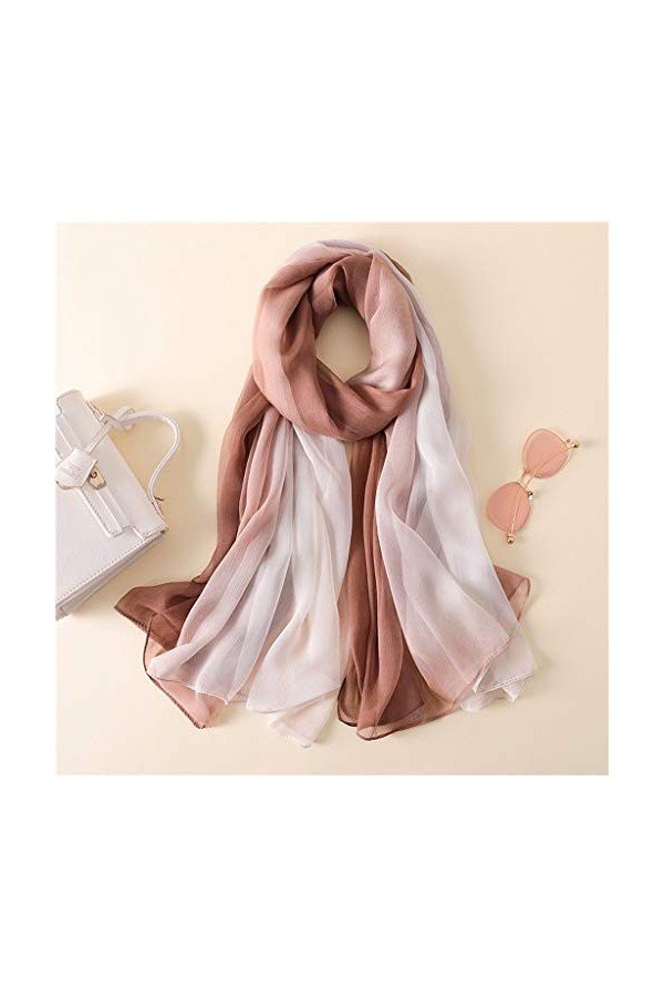 Femmes Imprimé Floral Châle Écharpe Viscose Hijab Grande Taille Boule Spéciale Gland Mince Écharpe Couverture Wrap Color : B