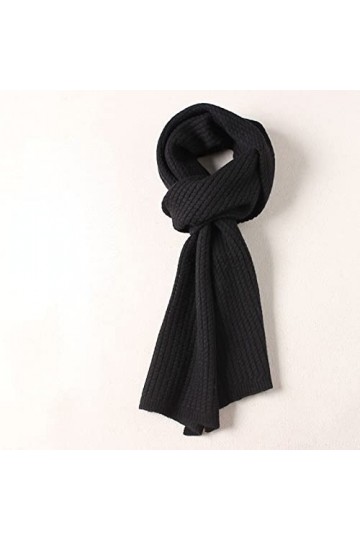 Bosi General Merchandise Écharpe, écharpe de Laine Pure, écharpe Longue Longue Longue, écharpe de Couleur Unie, Couple Hommes