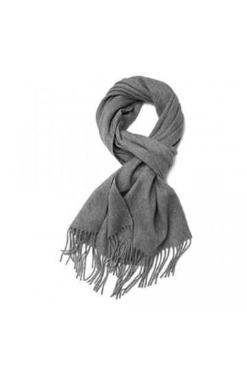 Foulard en Soie, Écharpe Femme, Cachemire Chaud Wraps Style pour Dames Couleur Unie Gland Châle Longue Étole Applicable en Au