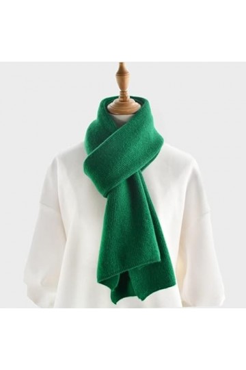 YEKAY Écharpe Écharpes tricotées en Cachemire Couleur Unie Femmes ou Hommes écharpe dhiver Adultes écharpe en Laine épaisse 