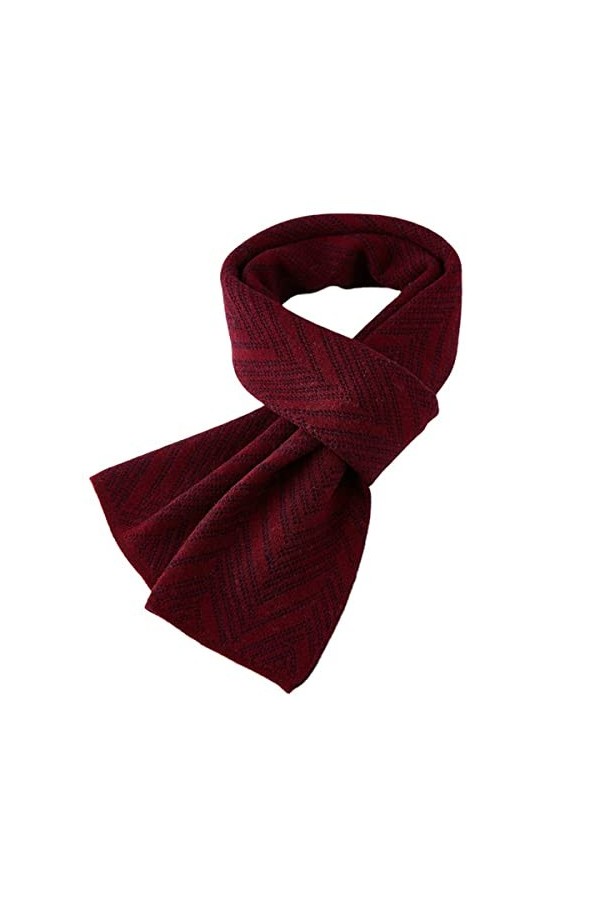 Foulard en Soie, Couverture pour Femmes et Hommes Écharpe dhiver Longue et Chaude Écharpes en Cachemire Classique Couleur Un
