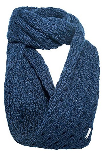 Eisglut Elisabella Loop Merino Écharpe Femme, Denim, 70x26