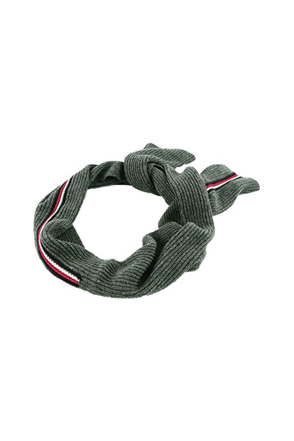Tommy Hilfiger Hilfiger Flag Knit Scarf Dark Grey