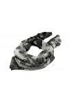 GUESS Fynna Kefiah Scarf 125X125 Coal Logo