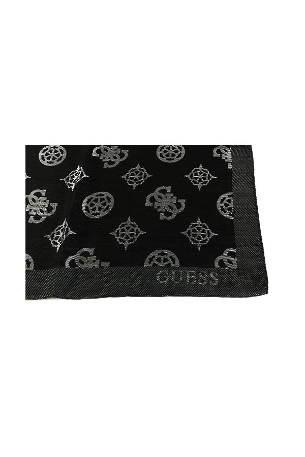 GUESS Fynna Kefiah Scarf 125X125 Coal Logo